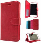 Samsung J4 Plus Rood Wallet / Book Case / Boekhoesje met vakje voor pasjes, geld en fotovakje