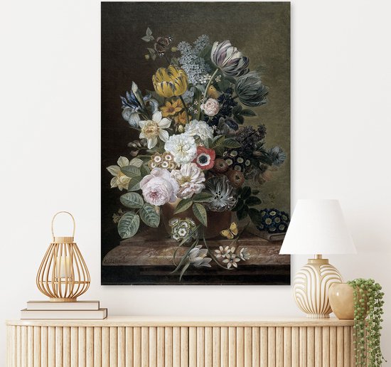 Plexiglas Schilderij Stilleven Met Bloemen