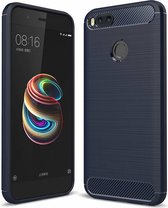 Asus Zenfone Max (ZB555KL) - Geborstelde TPU Cover - Blauw