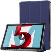 Huawei MediaPad M5 10.8 inch - Tri-fold Book Case - Donker Blauw