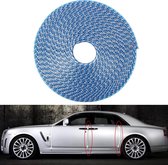 8 m Universele DIY Carbon Rubber Auto Autodeur Rand Afdichting Krasbeschermer Decoratieve Strip (Blauw)