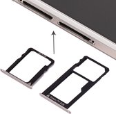 Huawei Honor 5X / GR5 Micro SIM-kaartvak + Nano SIM & Micro SD-kaartvak (zilver)