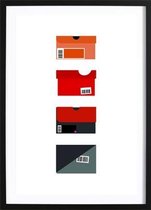 Nike Shoeboxes Poster (29,7x42cm) - Wallified - Abstract - Poster - Print - Wall-Art - Woondecoratie - Kunst - Posters