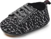 Zwarte sneaker - Textiel - Maat 19/20 - Zachte zool - 6 tot 12 maanden