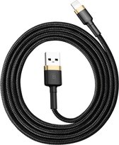 Baseus CALKLF-B09 2,4A 1m High Density Nylon Weave USB-kabel voor Apple 8-pins, voor iPhone XR / iPhone XS MAX / iPhone X & XS / iPhone 8 & 8 Plus / iPhone 7 & 7 Plus / iPhone 6 &