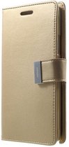 HTC Desire 626 / 626S Rich Diary Wallet Case Goud