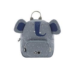 Trixie Kleine Rugzak - Mrs. Elephant- Schooltas Waterafstotend - Boekentas voor Kind - Voor Jongens en Meisjes - Geschikt als Gymtas - Blauw
