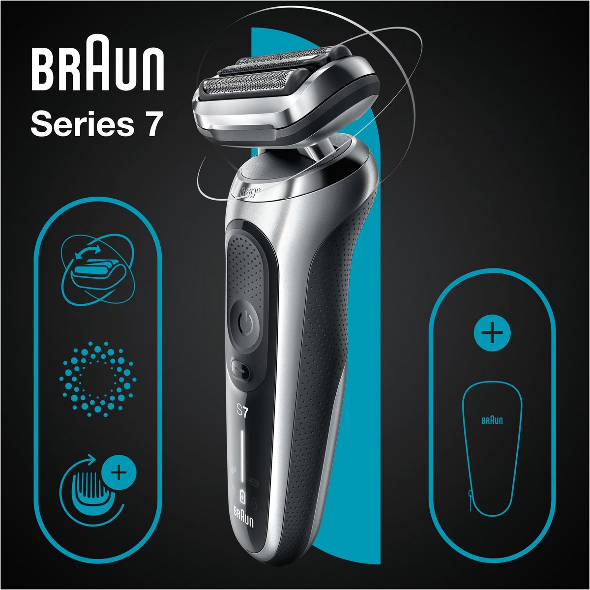 Braun Series 7 71-S1000s Scheerapparaat Zilver - Braun - €202,00