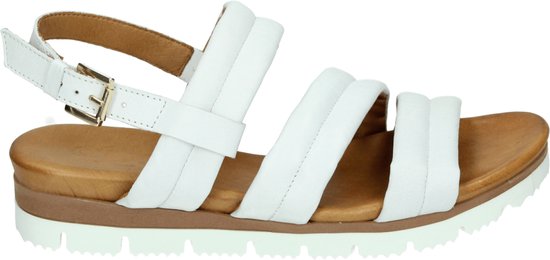 AQA Shoes A8366 - Platte sandalenDames Sandalen - Kleur: Wit/beige - Maat: 38