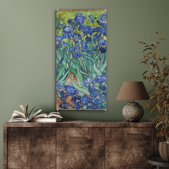Peinture sur Verre - Iris - Vincent van Gogh - 40x80 cm - Peintures sur Verre Peintures - Photo sur Glas