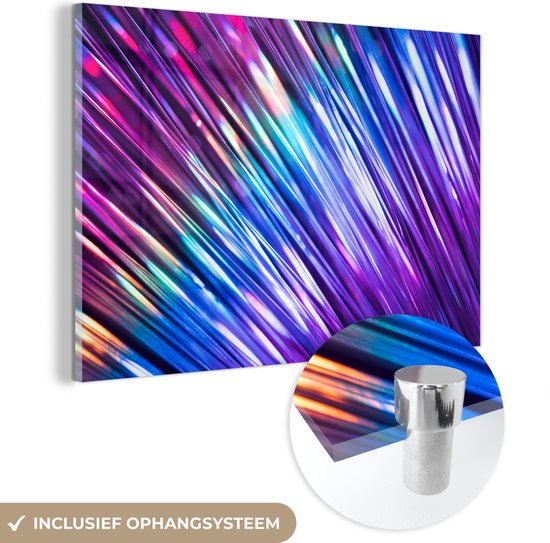 Peinture sur Verre - Couleurs Vives de l'Arc-en-Ciel - 180x120 cm - Peintures sur Verre Peintures - Photo sur Glas