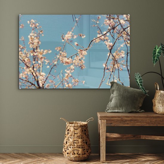 Blossom Glass 90x60 cm - Tirage photo sur verre (décoration murale en plexiglas)