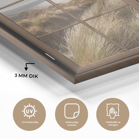 Peinture sur Verre - Transparent - Plage - Bois - 30x20 cm - Peintures sur Verre Peintures - Photo sur Glas