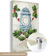 MuchoWow® Peinture sur verre 100x150 cm - Peinture sur verre acrylique - Klok - Art - Noël - Photo sur verre - Peintures