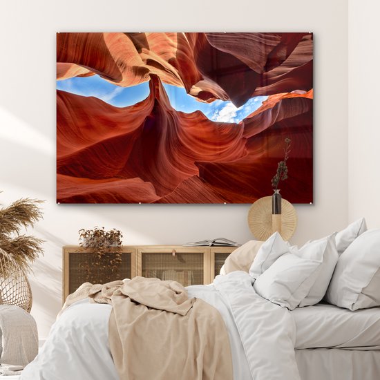 Peinture sur Verre - Murs Rocheux de l'Antelope Canyon aux USA - 180x120 cm - Peintures sur Verre Peintures - Photo sur Glas