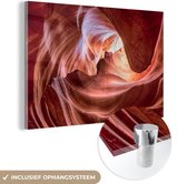 Peinture sur verre - Pierres érodées de l'Antelope Canyon - 180x120 cm - Peintures sur Verre Peintures - Photo sur Glas