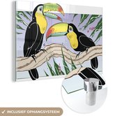 Peinture sur Verre - Toucans - 120x80 cm - Peintures sur Verre Peintures - Photo sur Glas