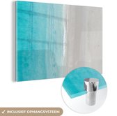 MuchoWow® Glasschilderij 120x80 cm - Schilderij acrylglas - Strand - Zee - Eiland - Foto op glas - Schilderijen
