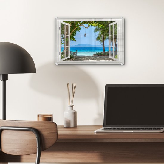 Peintures en plexiglas - Transparent - Arbre - Mer - 30x20 cm