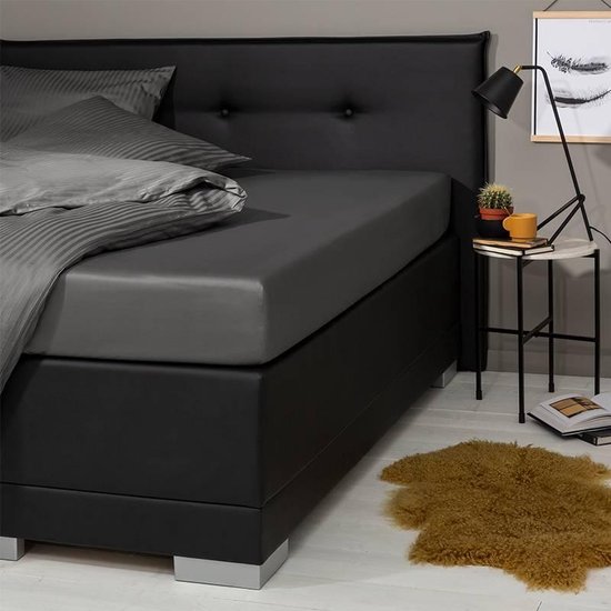 Ambiante - Bamboe-Katoen - Boxspring Hoeslaken - 140x200 cm - Zand – vtwonen