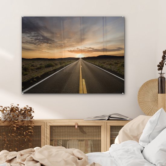 Far away in the twilight Plexiglass 80x60 cm - Tirage photo sur verre (décoration murale en plexiglas)