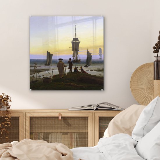 MuchoWow® Peinture sur verre - Les Stades de la vie humaine - Caspar David Friedrich - 50x50 cm - Peintures sur verre acrylique - Photo sur Glas