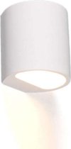 QAZQA arles - Wandlamp - 1 lichts - D 105 mm - Wit