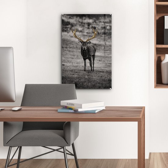 Peintures en plexiglas - Cerf - Or - Bois - 40x60 cm