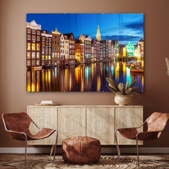 Peinture sur Verre - Lumière - Reflet - Amsterdam - 150x100 cm - Peintures sur Verre Peintures - Photo sur Glas