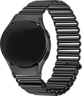 Strap-it RVS smartwatch bandje - stalen loop bandje perfect fit geschikt voor Samsung Galaxy Watch 6 / 6 Classic / Galaxy Watch 5 / 5 Pro / Galaxy Watch 4 / 4 Classic - horlogeband metaal voor Galaxy Watch 4-5-6 alle varianten - zwart