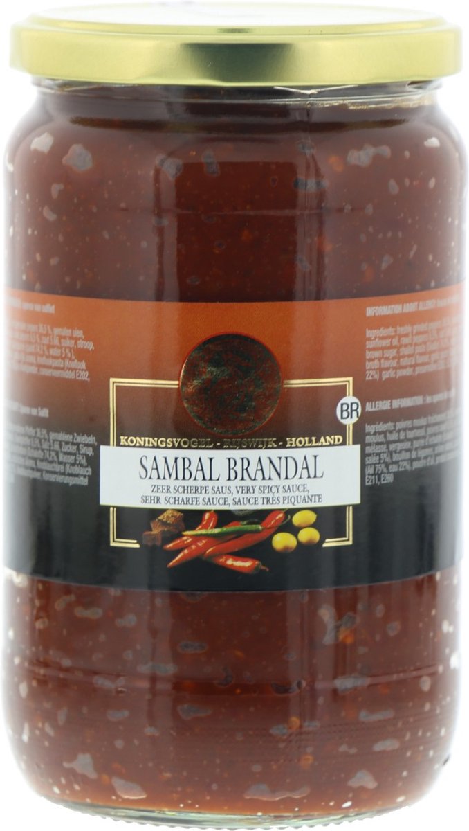 Koningsvogel Sambal brandal - Pot 750 gram