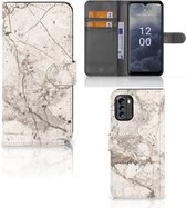Coque avec pour Nokia G60 Portefeuille Marbre Beige