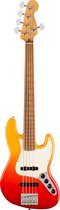 Fender Player Plus Jazz Bass V PF Tequila Sunrise - Elektrische basgitaar