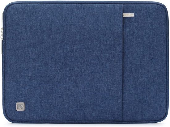 15,6 Inch Laptophoes Laptoptas Waterdicht Duurzaam Polyester Laptoptas Draagbare Notebook Beschermhoes voor Reizen, Zakenreizen, Dagelijks Dragen ( BLACK