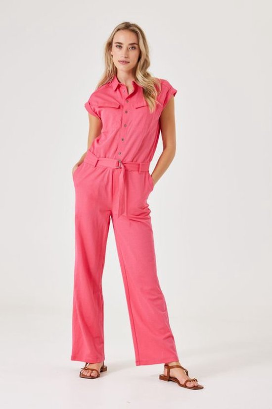 GARCIA Dames Jumpsuit Roze Maat XS