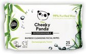 Lingettes humides pour le visage - Lot de 6 - Water purifiée à 99 % - Cheeky Panda