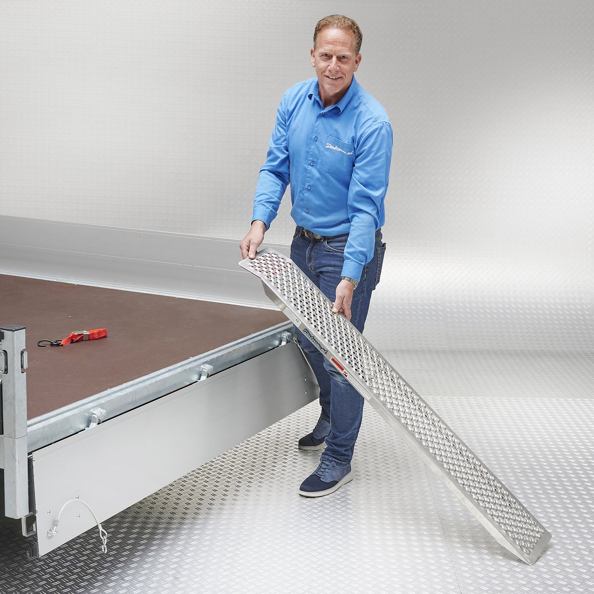Goedkoopste Datona® - Aluminium oprijplaat - 150 cm - 2 stuks
