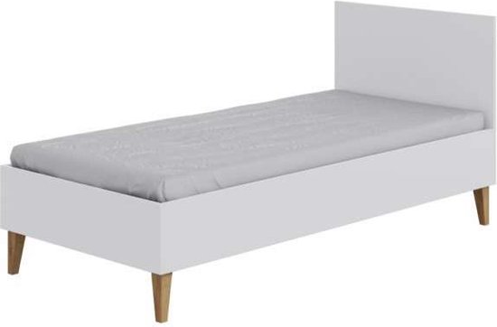 Kocot Kids - Bed kubi wit zonder lade zonder matras 180/80 - Kinderbed - Wit