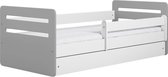 Kocot Kids - Bed Tomi grijs zonder lade zonder matras 140/80 - Kinderbed - Grijs