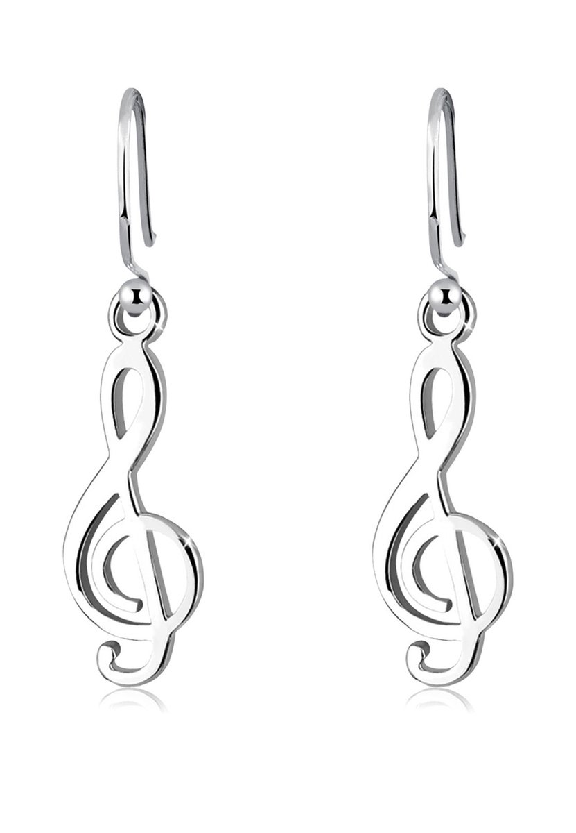 Elli Oorbellen 925 Sterling Zilver Muzieksleutel
