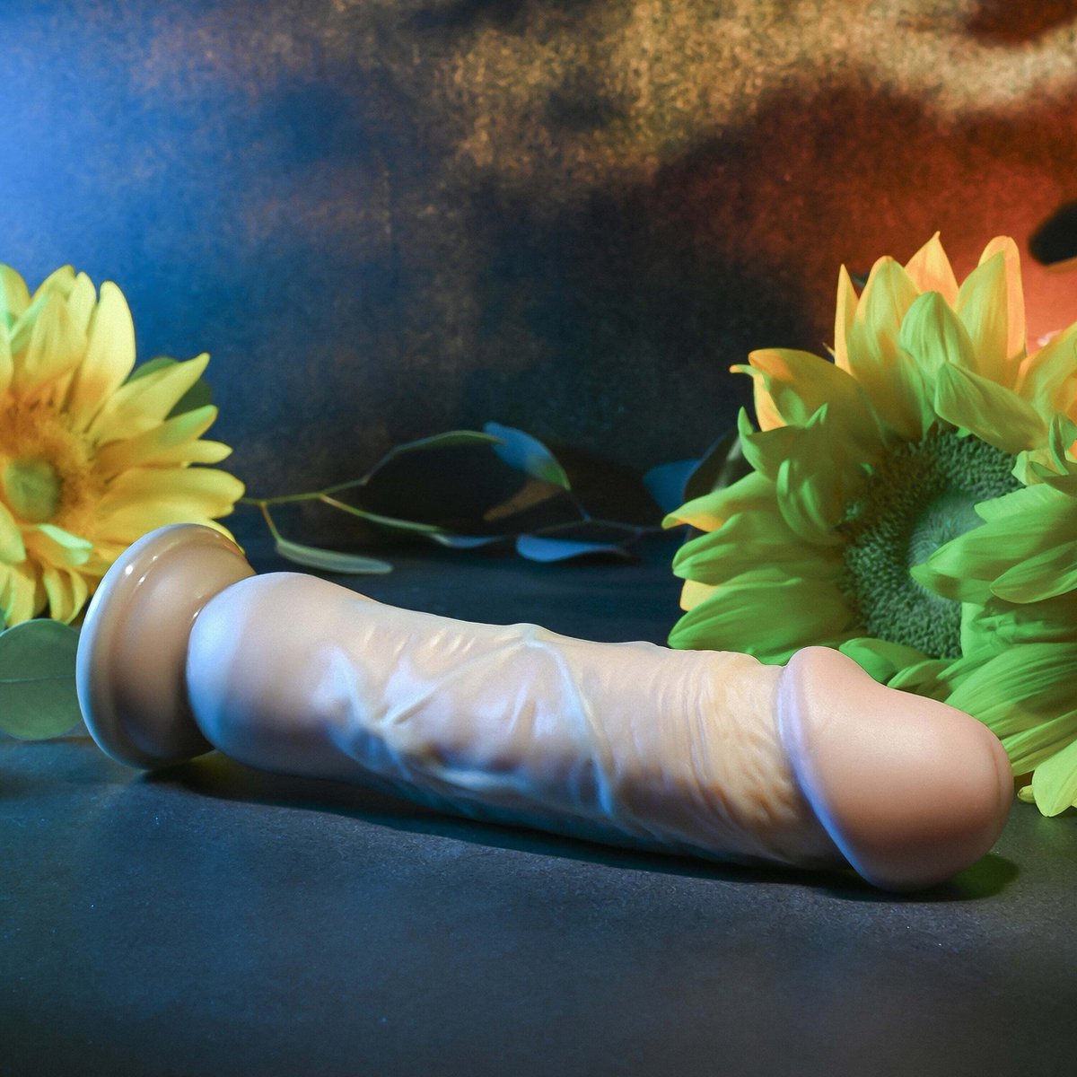 Goedkoopste Evolved Dildo Love Toy Realistic Dong, Light 17.7 Cm beige