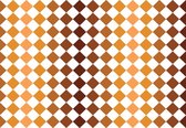 Fotobehang - Vlies Behang - Bruine Tegels Mozaiek - 416 x 254 cm