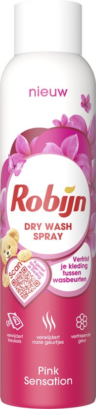 Robijn Pink Sensation Dry Wash Spray 200 ml - Robijn