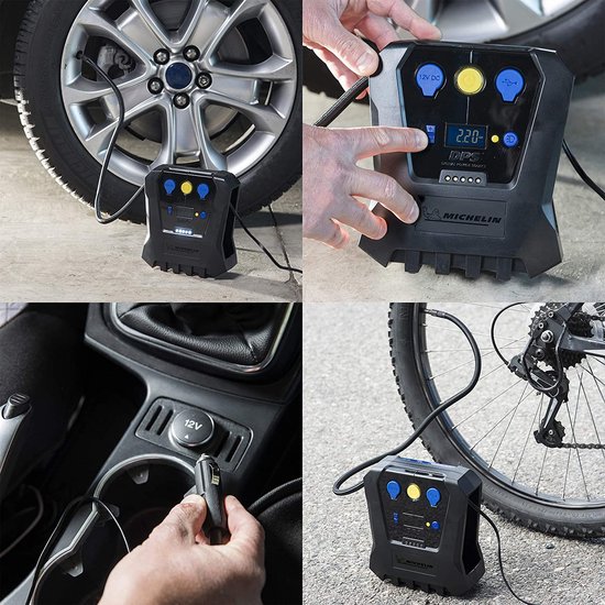 Pompe de compresseur d'air de pneu portable sans fil 12v outil de gonflage  de pneu de voiture électrique