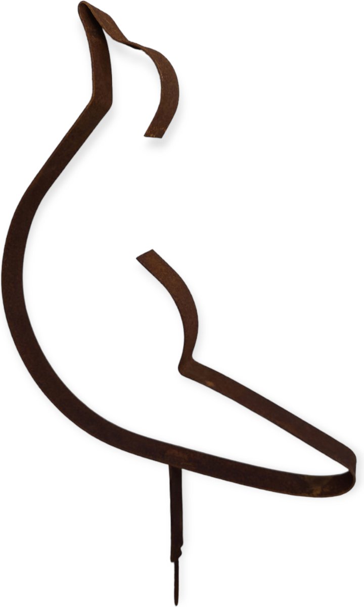 Iron Art Tuindecoratie - Tuinbeeld - Vogel - Schroefvogel - Ecoroest