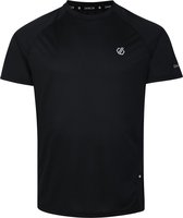 Dare 2B, Accelerate Heren Korte Mouw Sportshirt, Black, Maat M