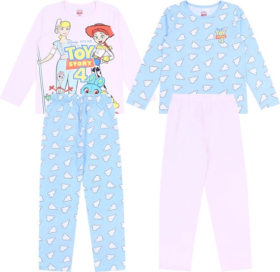 TOY STORY DISNEY - 2 x blauwe en roze pyjama / 92