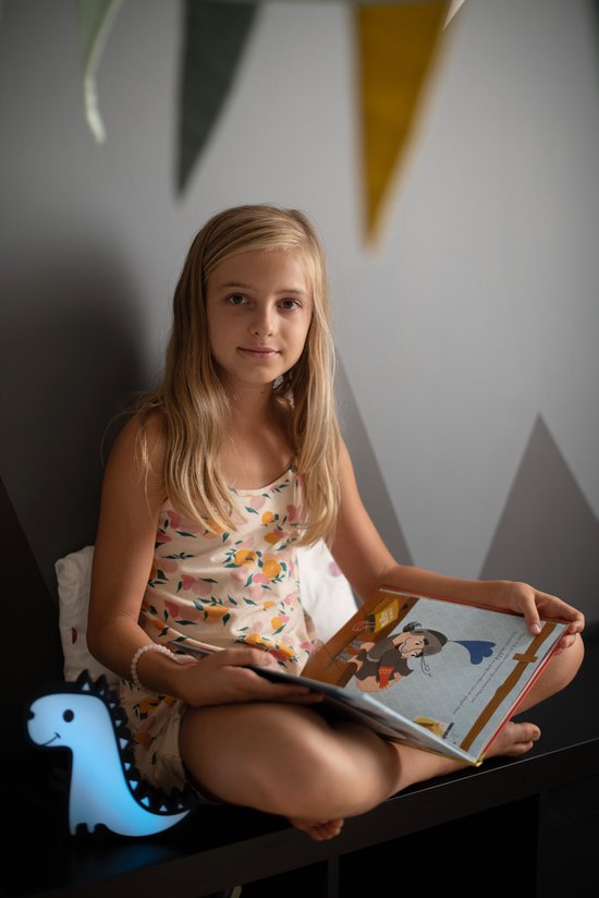 KiddieAlarm Dino Nachtlampje & Slaaptrainer - Kinderwekker - Slaapwekker - Peuterwekker - Baby - Peuter - Tiener - Dag- en nachtritme - Geen lawaai - Stil van KiddieAlarm — afbeelding 5