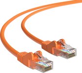 Cat 5e - U/UTP - Netwerkkabel - Patchkabel - Internetkabel - 1 Gbps - 25 meter - Oranje - Allteq