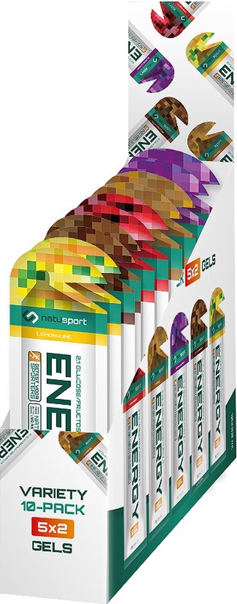 Goedkoopste Natusport Variety Pack Energy Performance Gels - Combinatieverpakking gels (10 stuks